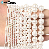 2 3 4 6 8 10 mm prirodne sedefaste okrugle kremasto-bijele perle za ručnu izradu ručne izrade narukvica, nakita na veliko