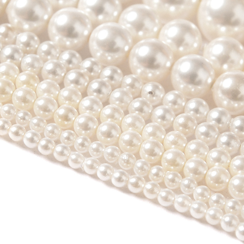 2 3 4 6 8 10 mm prirodne sedefaste okrugle kremasto-bijele perle za ručnu izradu ručne izrade narukvica, nakita na veliko