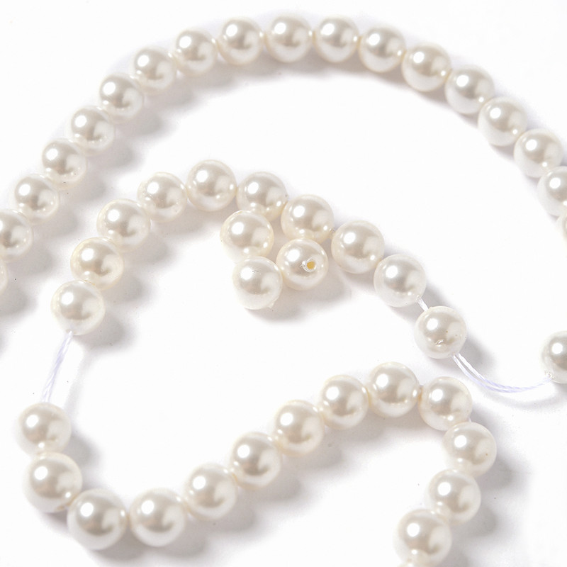 2 3 4 6 8 10 mm prirodne sedefaste okrugle kremasto-bijele perle za ručnu izradu ručne izrade narukvica, nakita na veliko