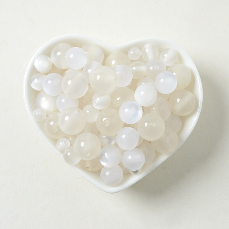 6 8 10 12 mm tejszerű gyanta utánzat opál gyöngyök kerek laza gyöngyök ékszerkészítéshez barkácsolás karkötő nyaklánc kiegészítők nagykereskedelme