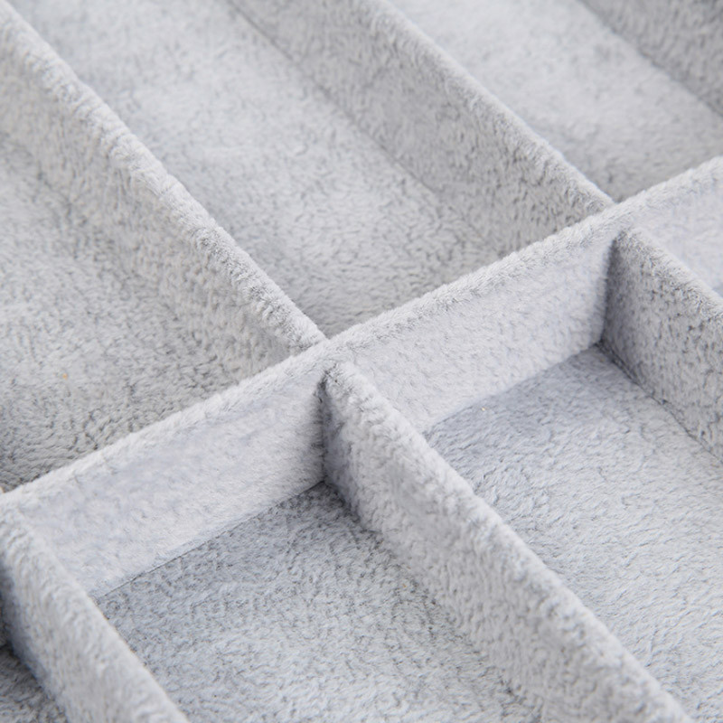 Cutii pentru ochelari de modă Bej 10 grile Cutie de prezentare pentru ochelari de soare Afișaj pentru ochelari de soare Recuzită pentru bijuterii Tavă organizatoare