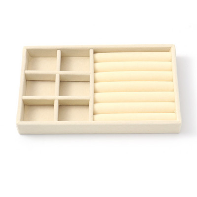 Aksominiai papuošalų ekranai stačiakampiai daugiaspalviai papuošalų vitrinos organizatorių dėžutės dėklo laikiklis auskarų laikymo dėklas Vitrina 21x12cm, 1vnt