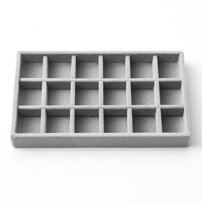 Aksominiai papuošalų ekranai stačiakampiai daugiaspalviai papuošalų vitrinos organizatorių dėžutės dėklo laikiklis auskarų laikymo dėklas Vitrina 21x12cm, 1vnt