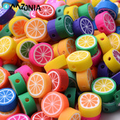 30 komada 10 mm Višebojne Perle od polimerske gline od voća Limun Naranča Odstojne perle za izradu nakita Narukvica Naušnice Ogrlica DIY obrt