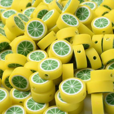 30 komada 10 mm Višebojne Perle od polimerske gline od voća Limun Naranča Odstojne perle za izradu nakita Narukvica Naušnice Ogrlica DIY obrt