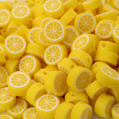 30 komada 10 mm Višebojne Perle od polimerske gline od voća Limun Naranča Odstojne perle za izradu nakita Narukvica Naušnice Ogrlica DIY obrt