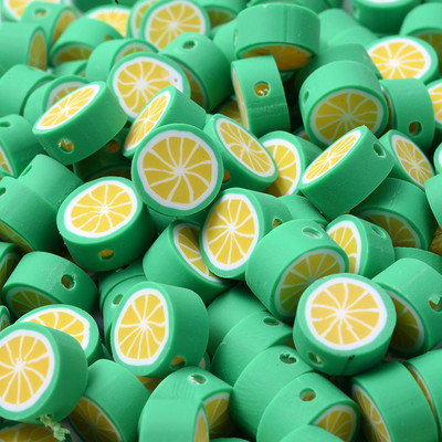 30 komada 10 mm Višebojne Perle od polimerske gline od voća Limun Naranča Odstojne perle za izradu nakita Narukvica Naušnice Ogrlica DIY obrt