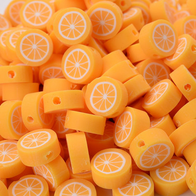 30 komada 10 mm Višebojne Perle od polimerske gline od voća Limun Naranča Odstojne perle za izradu nakita Narukvica Naušnice Ogrlica DIY obrt