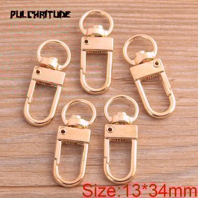 8 τμχ 13*34 χιλιοστά 2022 Νέα ευρήματα κοσμημάτων με επιμετάλλωση με ρόδιο 6 χρωμάτων, γάντζοι με κούμπωμα αστακού για αλυσίδα κολιέ και βραχιόλι DIY