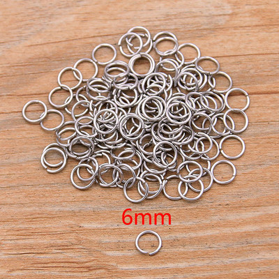 100PCS Otvoreni prsten od nehrđajućeg čelika veličine 9 za DIY Ogrlicu Narukvica Lanac Modni nakit Izrada nalaza
