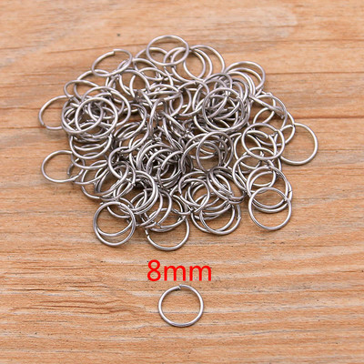 100PCS Otvoreni prsten od nehrđajućeg čelika veličine 9 za DIY Ogrlicu Narukvica Lanac Modni nakit Izrada nalaza