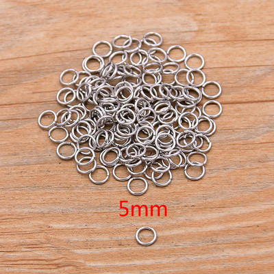 100PCS Otvoreni prsten od nehrđajućeg čelika veličine 9 za DIY Ogrlicu Narukvica Lanac Modni nakit Izrada nalaza