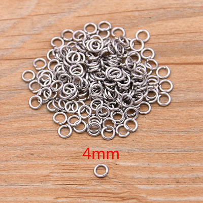 100PCS Otvoreni prsten od nehrđajućeg čelika veličine 9 za DIY Ogrlicu Narukvica Lanac Modni nakit Izrada nalaza