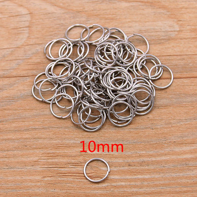 100PCS Otvoreni prsten od nehrđajućeg čelika veličine 9 za DIY Ogrlicu Narukvica Lanac Modni nakit Izrada nalaza