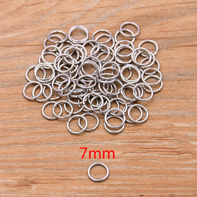100PCS Otvoreni prsten od nehrđajućeg čelika veličine 9 za DIY Ogrlicu Narukvica Lanac Modni nakit Izrada nalaza