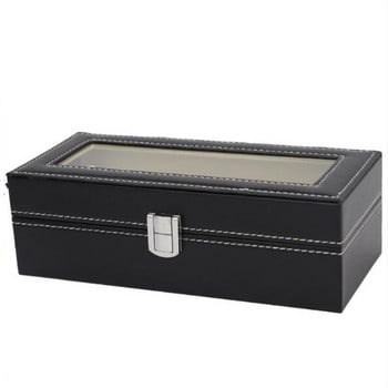 1/2/3/5/6 Grids Watch Box PU Δερμάτινο Θήκη ρολογιών Θήκη Organizer Κουτί αποθήκευσης για ρολόγια Quartz Κουτιά κοσμημάτων Εμφάνιση καλύτερου δώρου