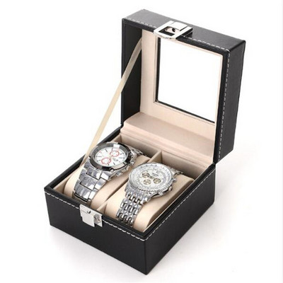 1/2/3/5/6 Grids Watch Box PU Δερμάτινο Θήκη ρολογιών Θήκη Organizer Κουτί αποθήκευσης για ρολόγια Quartz Κουτιά κοσμημάτων Εμφάνιση καλύτερου δώρου