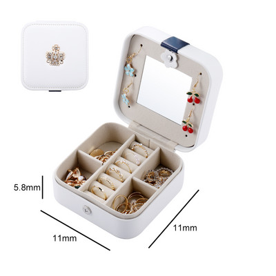 Κουτί αποθήκευσης κοσμημάτων διπλής στάθμης υψηλής χωρητικότητας Πολυλειτουργικό κοσμήματα Organizer κολιέ σκουλαρίκι Βραχιόλι οθόνη θήκης Κουτί δώρου