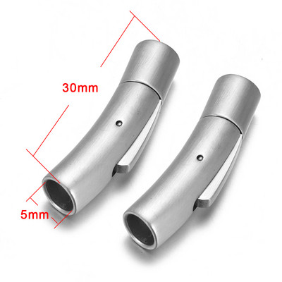 2 buc. Închidere baionetă din oțel inoxidabil 2mm 3mm 4mm 5mm 6mm 8mm orificiu PushLock Cataramă din dantelă Închizătoare din snur din piele Brățară Fabricarea de bijuterii