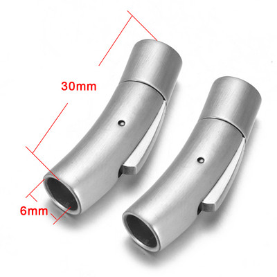 2 buc. Închidere baionetă din oțel inoxidabil 2mm 3mm 4mm 5mm 6mm 8mm orificiu PushLock Cataramă din dantelă Închizătoare din snur din piele Brățară Fabricarea de bijuterii