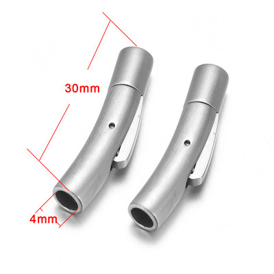 2 buc. Închidere baionetă din oțel inoxidabil 2mm 3mm 4mm 5mm 6mm 8mm orificiu PushLock Cataramă din dantelă Închizătoare din snur din piele Brățară Fabricarea de bijuterii