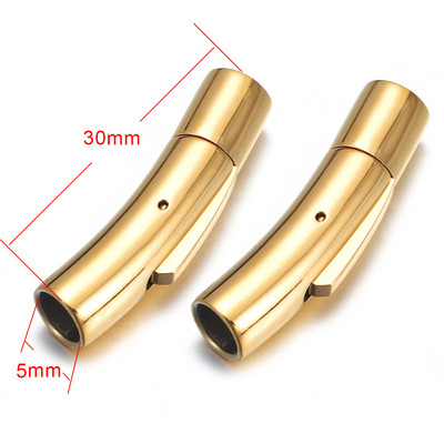 2 buc. Închidere baionetă din oțel inoxidabil 2mm 3mm 4mm 5mm 6mm 8mm orificiu PushLock Cataramă din dantelă Închizătoare din snur din piele Brățară Fabricarea de bijuterii