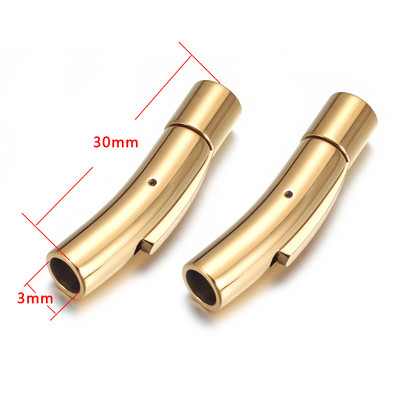 2 buc. Închidere baionetă din oțel inoxidabil 2mm 3mm 4mm 5mm 6mm 8mm orificiu PushLock Cataramă din dantelă Închizătoare din snur din piele Brățară Fabricarea de bijuterii