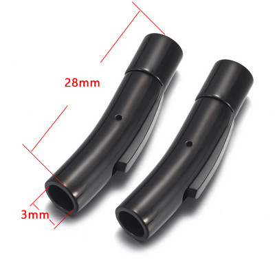 2 buc. Închidere baionetă din oțel inoxidabil 2mm 3mm 4mm 5mm 6mm 8mm orificiu PushLock Cataramă din dantelă Închizătoare din snur din piele Brățară Fabricarea de bijuterii