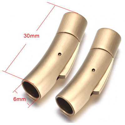 2 buc. Închidere baionetă din oțel inoxidabil 2mm 3mm 4mm 5mm 6mm 8mm orificiu PushLock Cataramă din dantelă Închizătoare din snur din piele Brățară Fabricarea de bijuterii