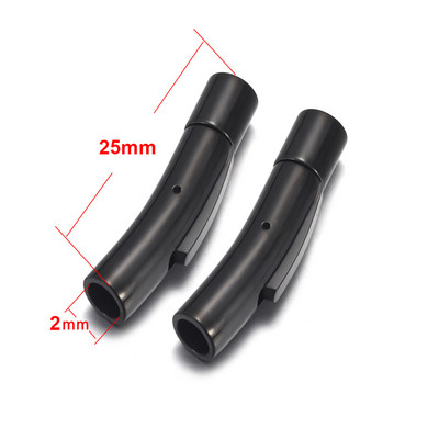 2 buc. Închidere baionetă din oțel inoxidabil 2mm 3mm 4mm 5mm 6mm 8mm orificiu PushLock Cataramă din dantelă Închizătoare din snur din piele Brățară Fabricarea de bijuterii