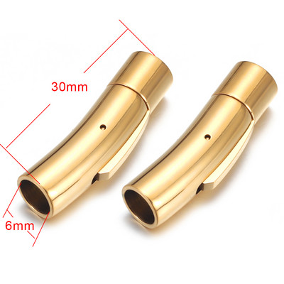 2 buc. Închidere baionetă din oțel inoxidabil 2mm 3mm 4mm 5mm 6mm 8mm orificiu PushLock Cataramă din dantelă Închizătoare din snur din piele Brățară Fabricarea de bijuterii