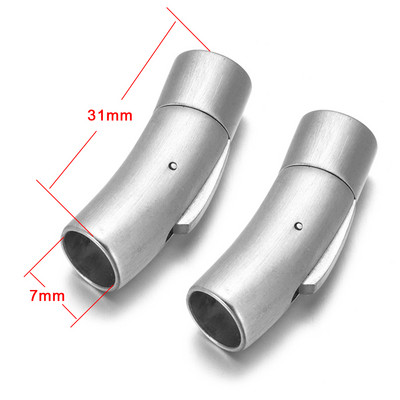 2 buc. Închidere baionetă din oțel inoxidabil 2mm 3mm 4mm 5mm 6mm 8mm orificiu PushLock Cataramă din dantelă Închizătoare din snur din piele Brățară Fabricarea de bijuterii