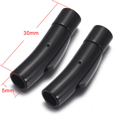 2 buc. Închidere baionetă din oțel inoxidabil 2mm 3mm 4mm 5mm 6mm 8mm orificiu PushLock Cataramă din dantelă Închizătoare din snur din piele Brățară Fabricarea de bijuterii