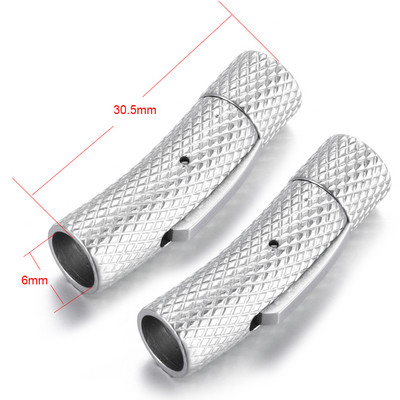 2 buc. Închidere baionetă din oțel inoxidabil 2mm 3mm 4mm 5mm 6mm 8mm orificiu PushLock Cataramă din dantelă Închizătoare din snur din piele Brățară Fabricarea de bijuterii