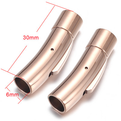 2 buc. Închidere baionetă din oțel inoxidabil 2mm 3mm 4mm 5mm 6mm 8mm orificiu PushLock Cataramă din dantelă Închizătoare din snur din piele Brățară Fabricarea de bijuterii