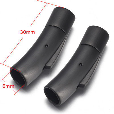 2 buc. Închidere baionetă din oțel inoxidabil 2mm 3mm 4mm 5mm 6mm 8mm orificiu PushLock Cataramă din dantelă Închizătoare din snur din piele Brățară Fabricarea de bijuterii