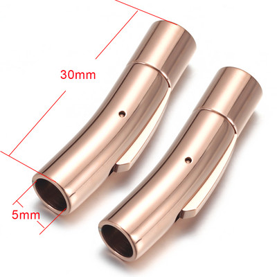 2 buc. Închidere baionetă din oțel inoxidabil 2mm 3mm 4mm 5mm 6mm 8mm orificiu PushLock Cataramă din dantelă Închizătoare din snur din piele Brățară Fabricarea de bijuterii