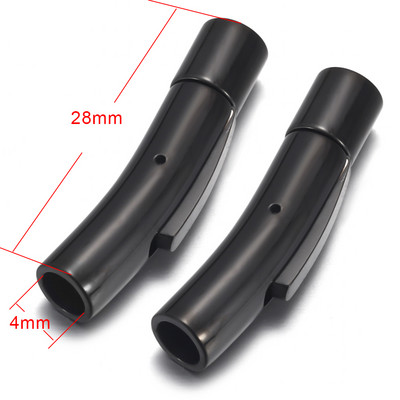 2 buc. Închidere baionetă din oțel inoxidabil 2mm 3mm 4mm 5mm 6mm 8mm orificiu PushLock Cataramă din dantelă Închizătoare din snur din piele Brățară Fabricarea de bijuterii