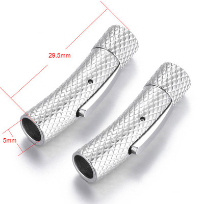 2 buc. Închidere baionetă din oțel inoxidabil 2mm 3mm 4mm 5mm 6mm 8mm orificiu PushLock Cataramă din dantelă Închizătoare din snur din piele Brățară Fabricarea de bijuterii