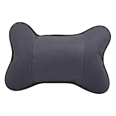 1 ΤΕΜ. Ταξιδιωτικό Αυτοκίνητο Κάθισμα Κεφαλής Στήριγμα Λαιμού Δερμάτινο Μαξιλάρι Μαξιλάρι Κεφαλιού Κοκάλινο Μαξιλάρι
