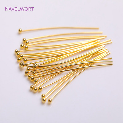 Pribadače s kuglastom glavom 16-50 mm Dodaci Nalazi za izradu nakita Visokokvalitetne pribadače s metalnom glavom od mesinga Veleprodaja