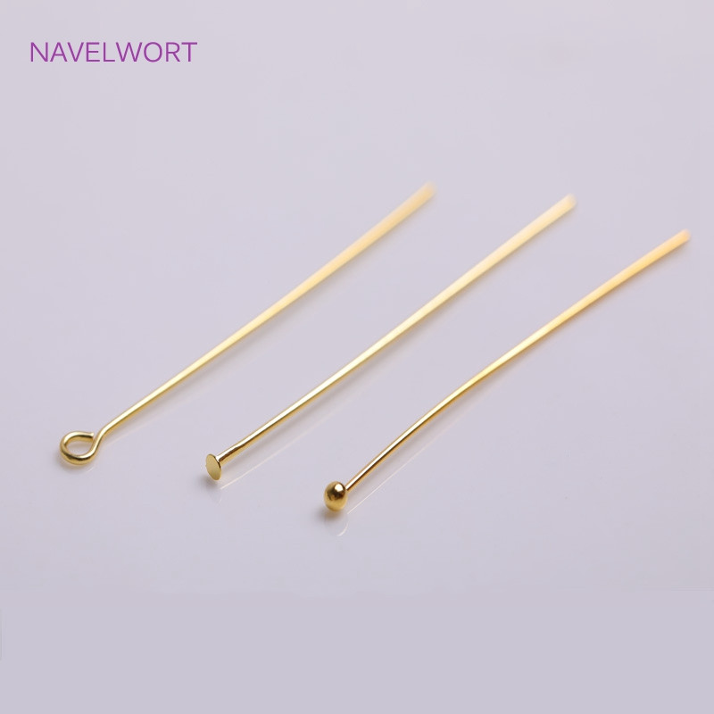 Pribadače s kuglastom glavom 16-50 mm Dodaci Nalazi za izradu nakita Visokokvalitetne pribadače s metalnom glavom od mesinga Veleprodaja