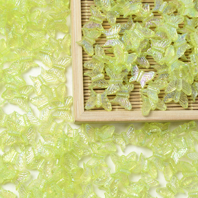 30/50/100 kom Boja prozirne leptir akrilne perle svjetlucave ručne izrade labave perle za nakit DIY dodaci za narukvice