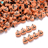 30/50/100db 10 mm-es polimer agyag gonosz arcgyöngyök Halloween tökgyöngy ékszerkészítéshez barkácsolás nyaklánc karkötő kiegészítők