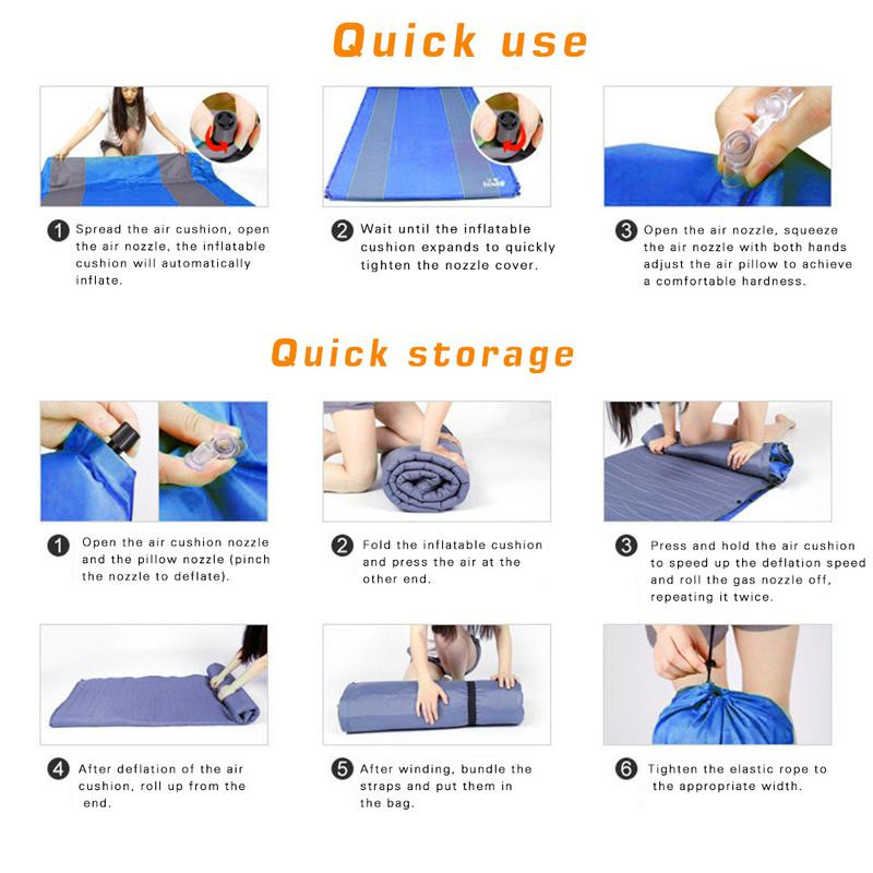 Αυτόματο φουσκωτό κρεβάτι αυτοκινήτου AUV πορτμπαγκάζ υπαίθριου κάμπινγκ Κρεβάτι ταξιδιού αεροστρώματος αυτοκινήτου Αυτοκίνητο πίσω κάθισμα χαλάκι ύπνου Αξεσουάρ αυτοκινήτου