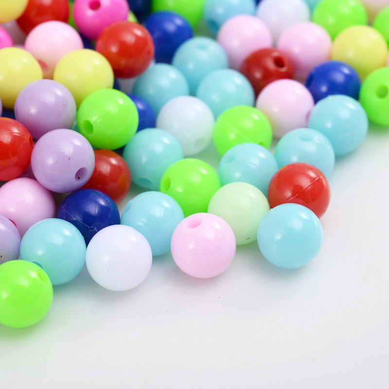 DIY 8mm Mixed Candy Color Στρογγυλές Ακρυλικές Χαλαρές Χάντρες για Κατασκευή κοσμημάτων Χειροποίητο Κολιέ Βραχιόλι Αξεσουάρ Χονδρική 100τμχ