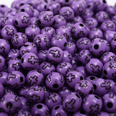 50/100/150 kom. 8 mm križne akrilne perle u mješovitim bojama, okrugle labave razmaknice za označavanje nakita, narukvica, dodaci za ogrlicu