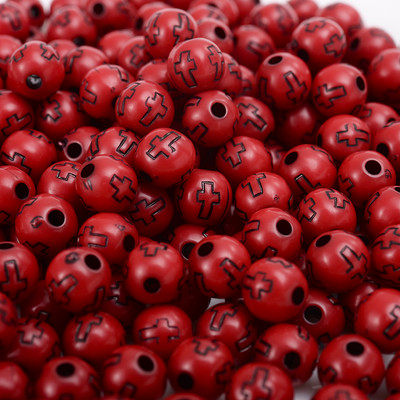 50/100/150 kom. 8 mm križne akrilne perle u mješovitim bojama, okrugle labave razmaknice za označavanje nakita, narukvica, dodaci za ogrlicu