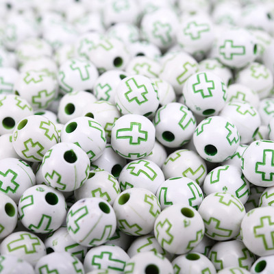 50/100/150 kom. 8 mm križne akrilne perle u mješovitim bojama, okrugle labave razmaknice za označavanje nakita, narukvica, dodaci za ogrlicu