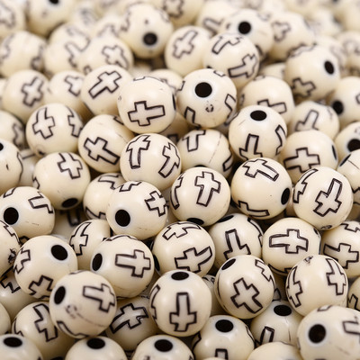 50/100/150 kom. 8 mm križne akrilne perle u mješovitim bojama, okrugle labave razmaknice za označavanje nakita, narukvica, dodaci za ogrlicu